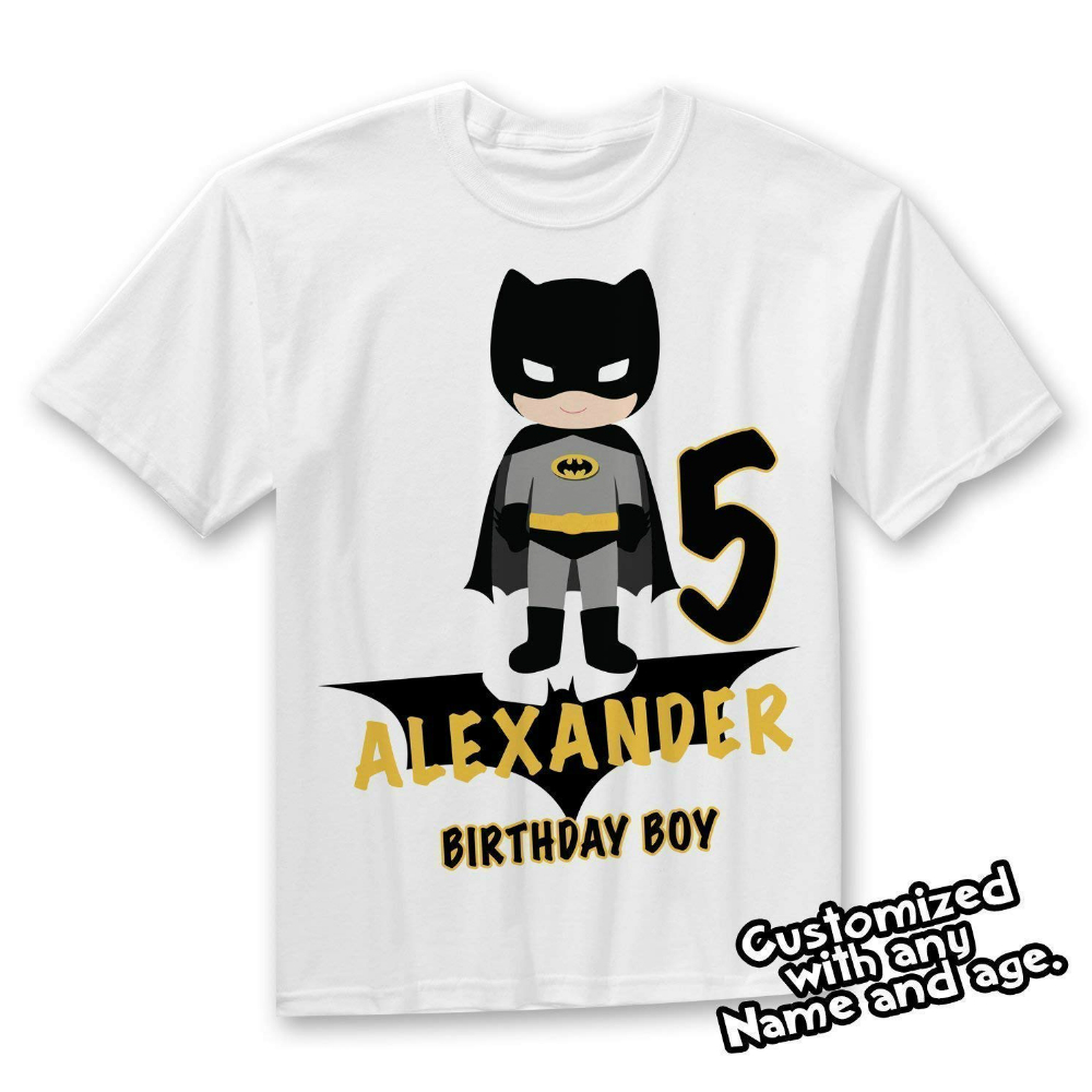 Batman Gym Printed T-shirt  Personalised Birthday Funny Gift Training Gym
